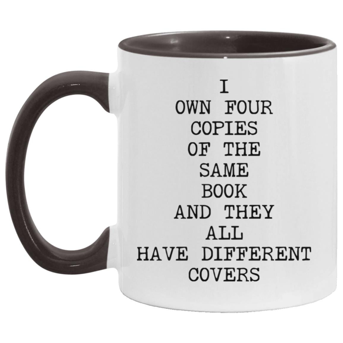Four Copies Different Covers coffee mug