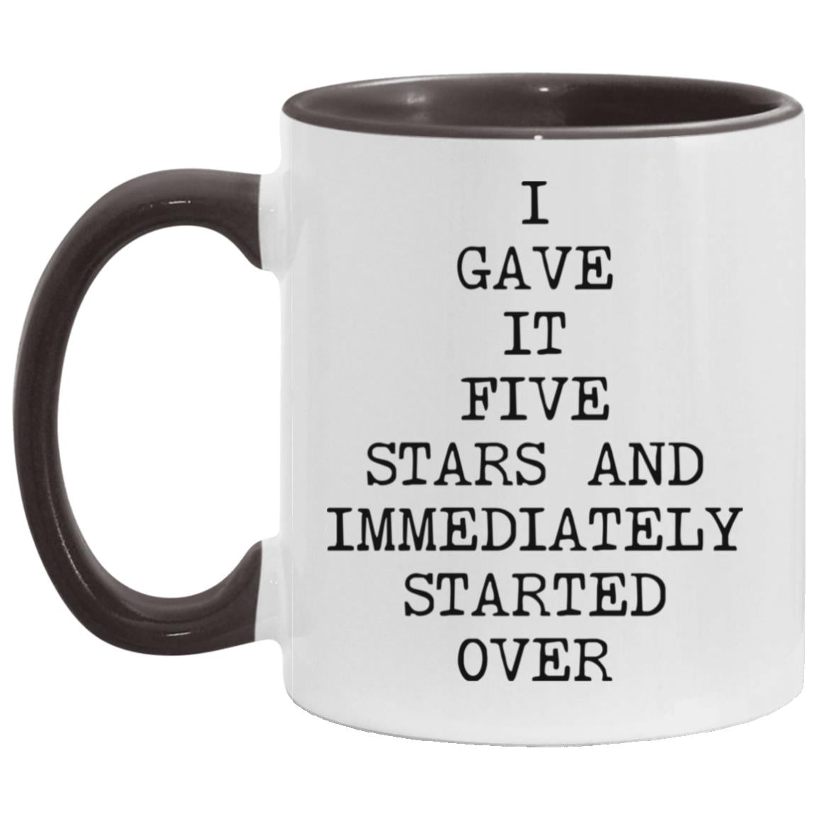 Five Stars Started Over coffee mug