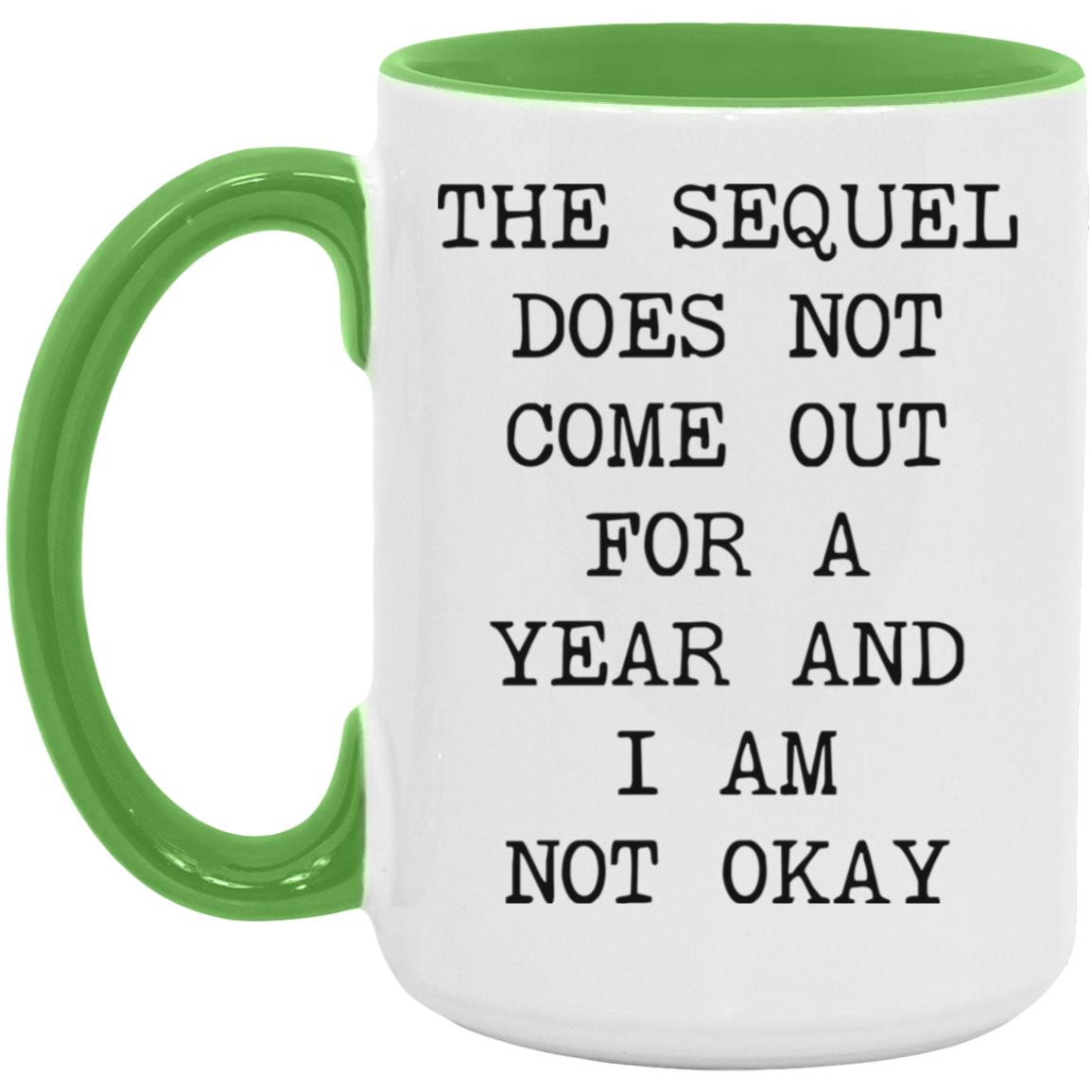 Sequel Not Out for a Year coffee mug