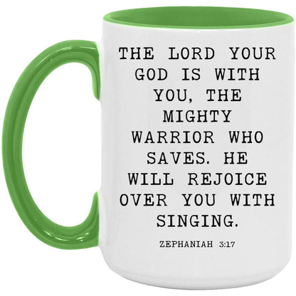 The Lord is With You Bible Verse coffee mug