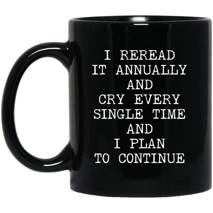 Reread It Annually coffee mug