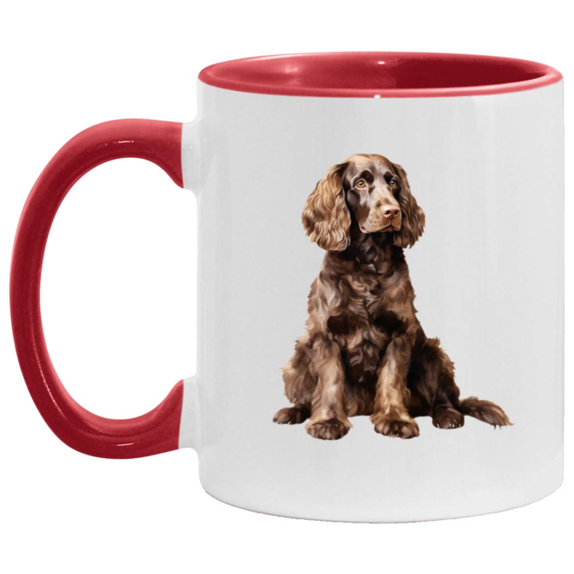 American Water Spaniel watercolor mug – 11oz Red