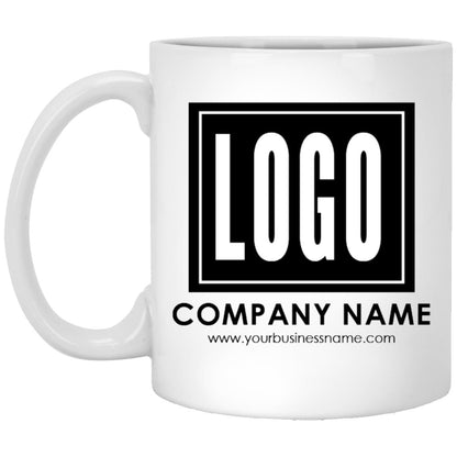 Personalized custom company business logo coffee mug