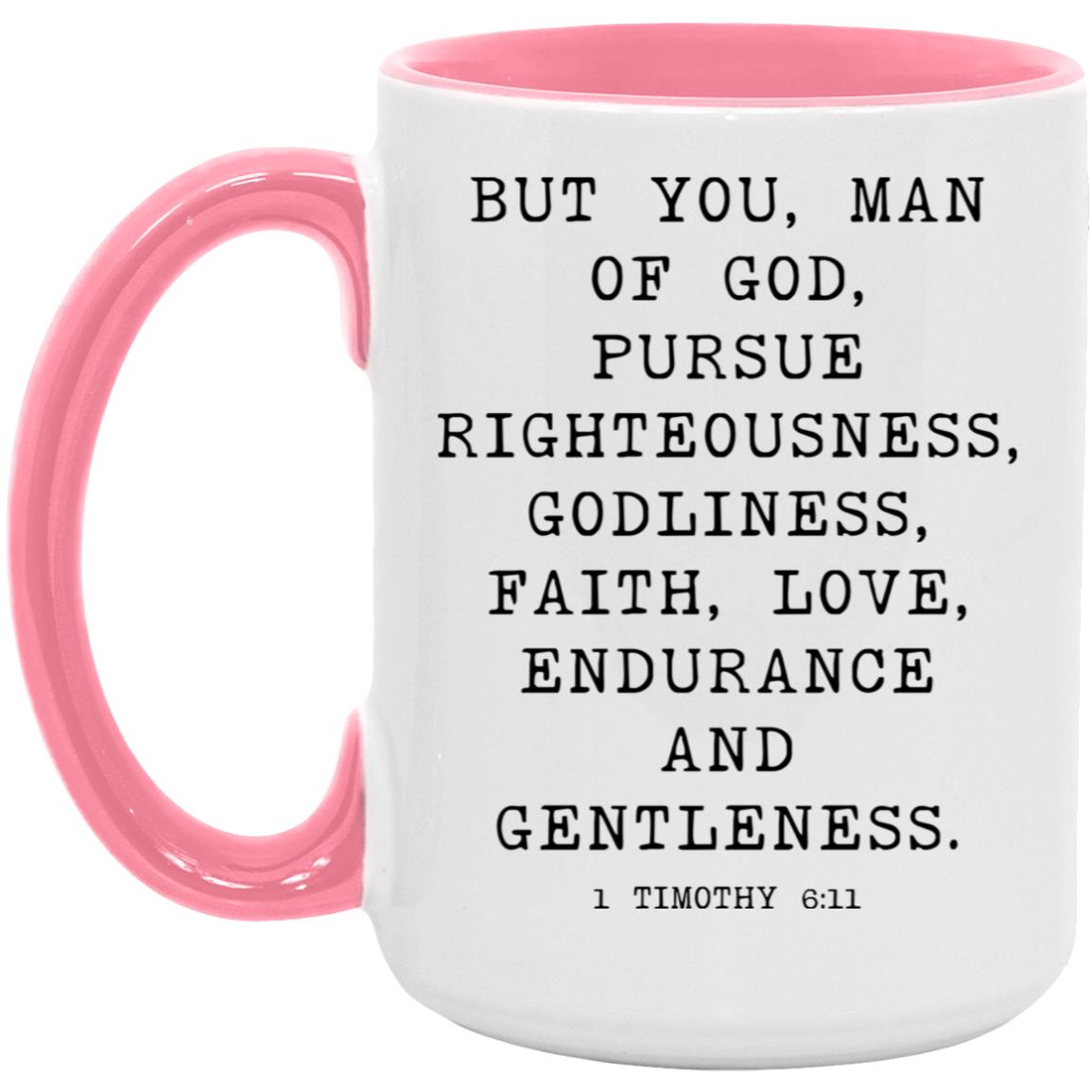 Man of God Bible Verse coffee mug