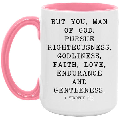 Man of God Bible Verse coffee mug