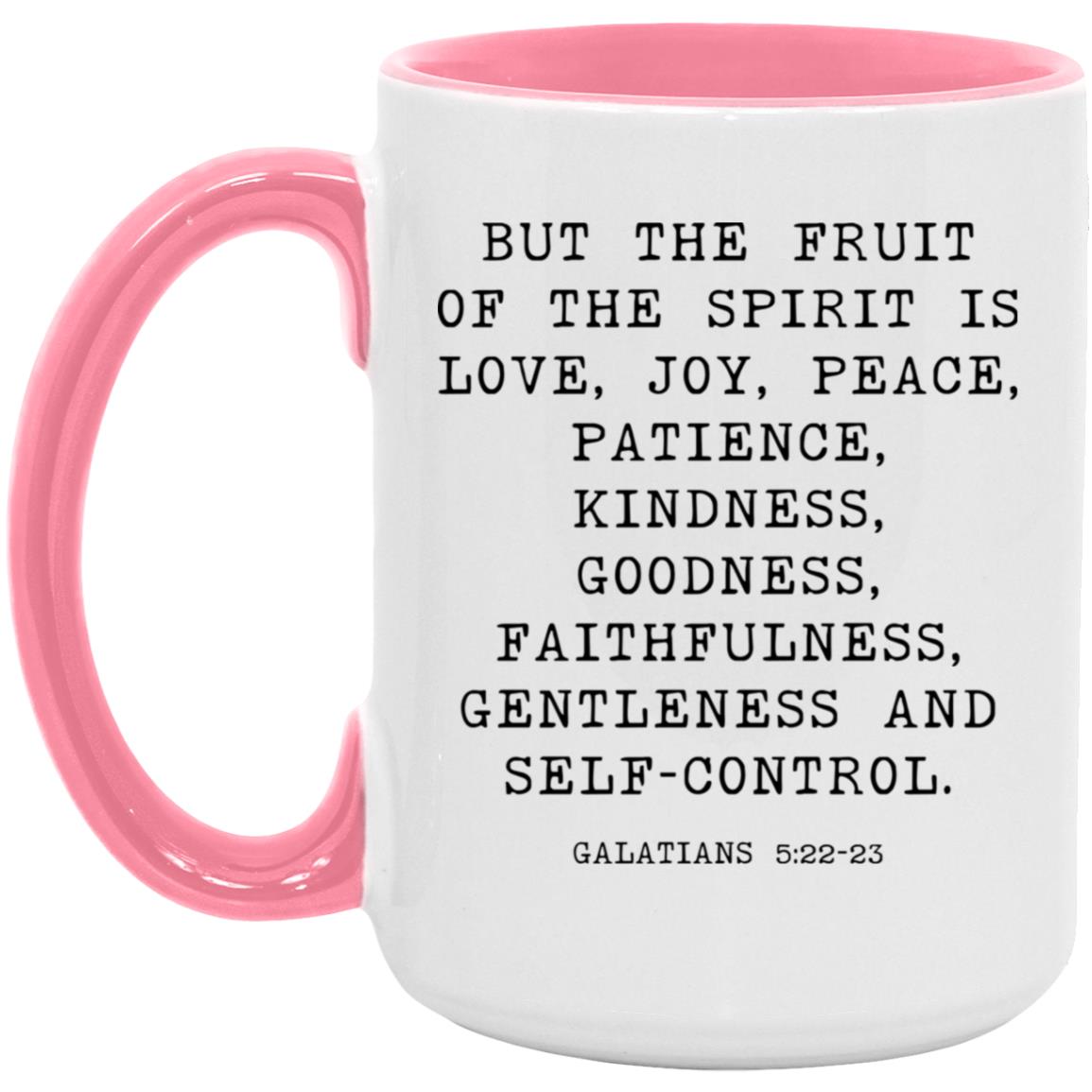 Fruit of the Spirit Bible Verse coffee mug