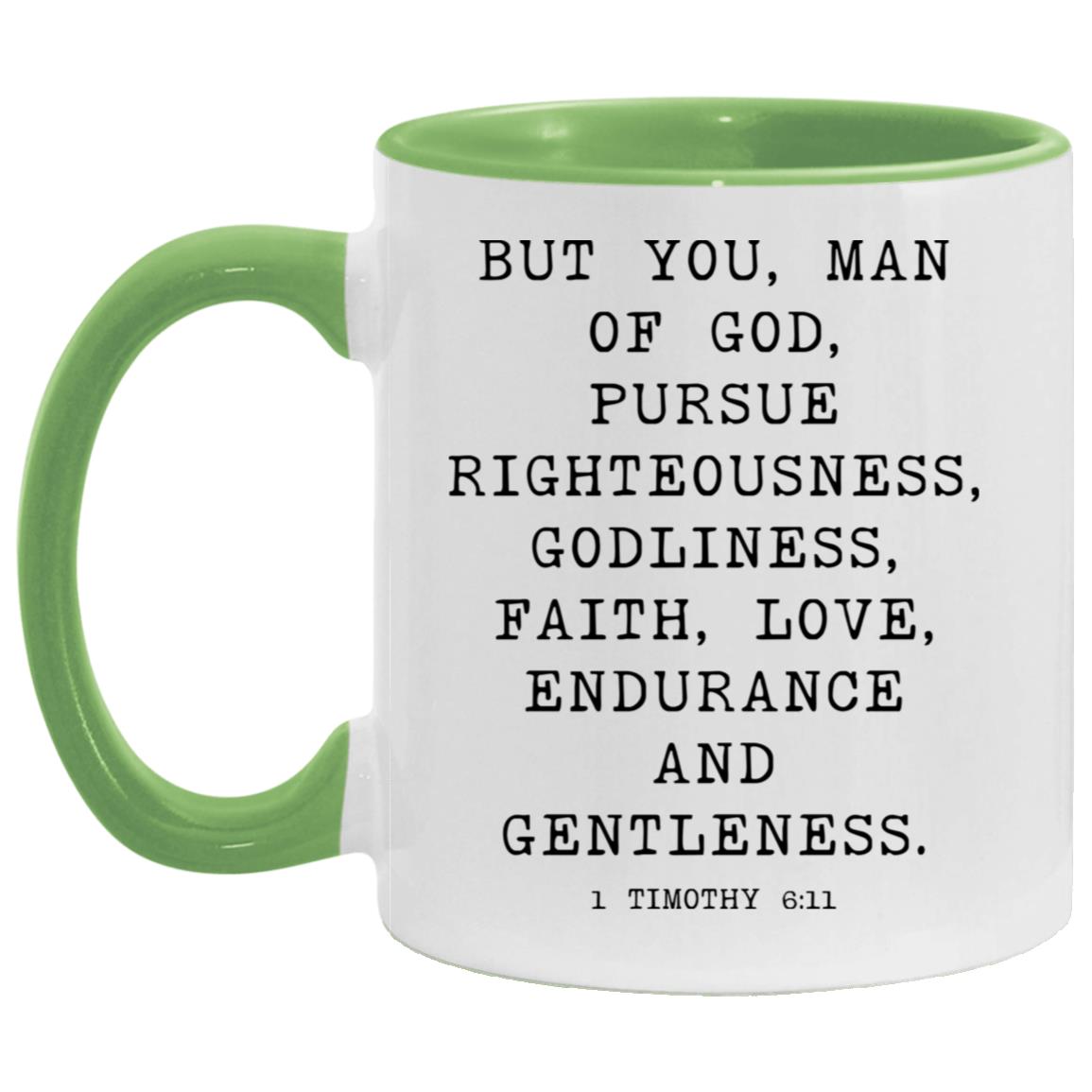 Man of God Bible Verse coffee mug