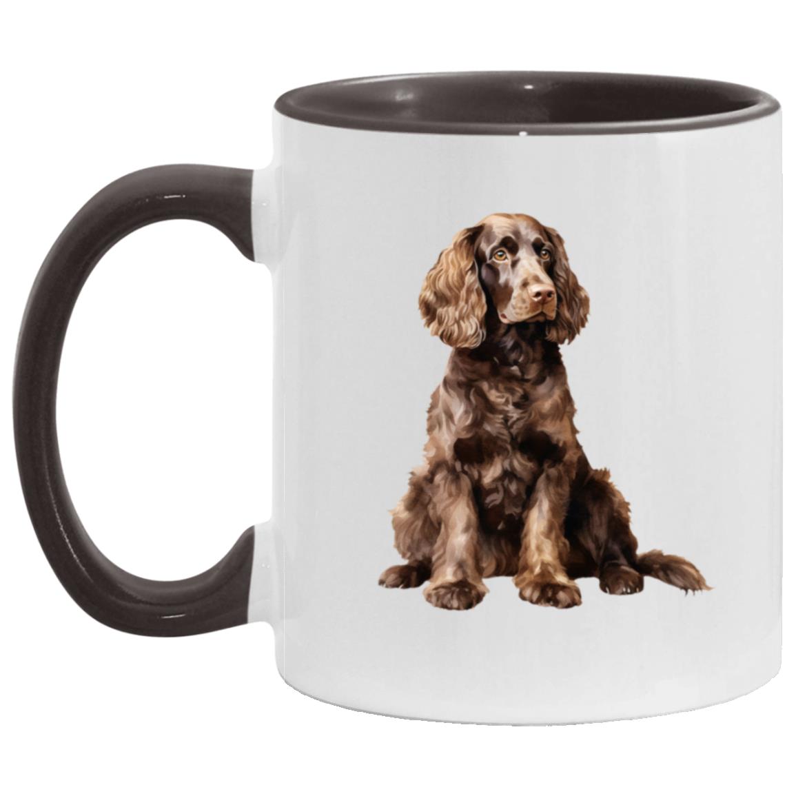 American Water Spaniel watercolor mug – 11oz Black