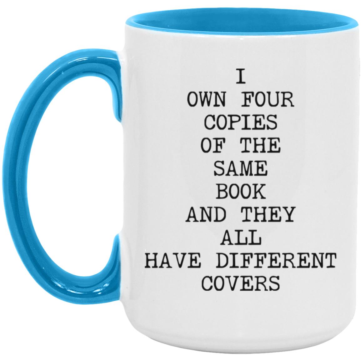 Four Copies Different Covers coffee mug