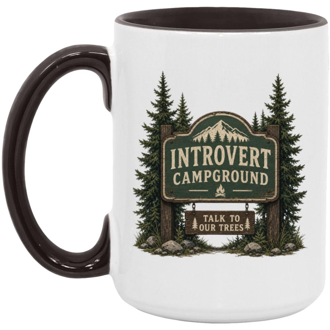 Introvert Campground coffee mug