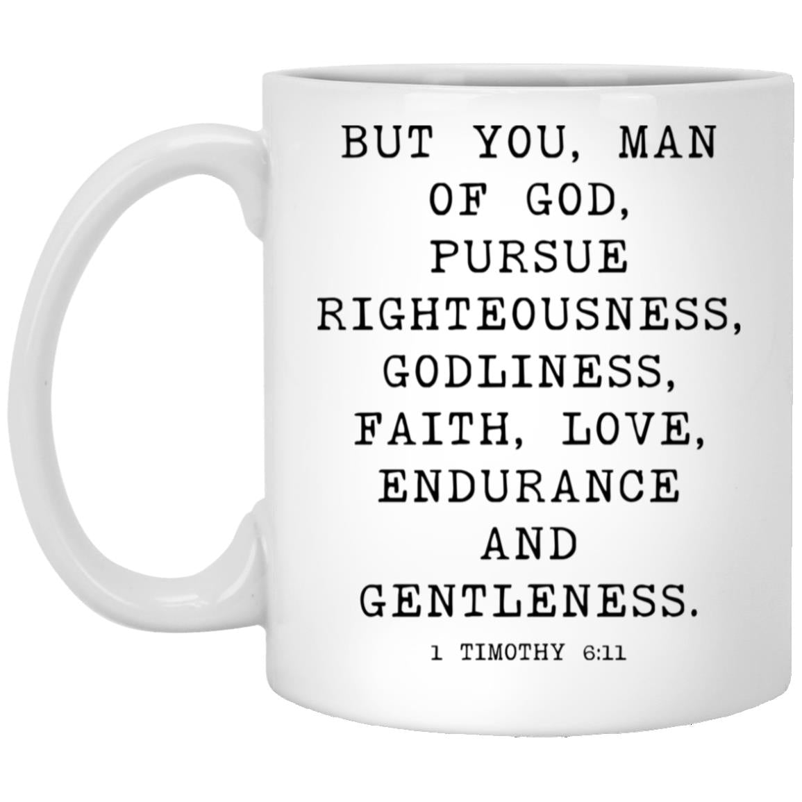 Man of God Bible Verse coffee mug