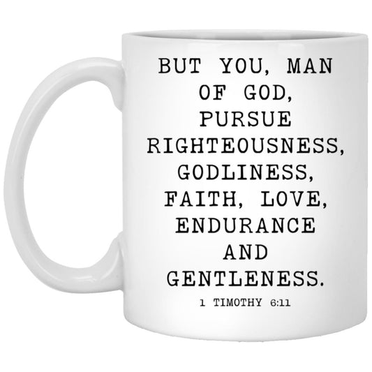 Man of God Bible Verse coffee mug