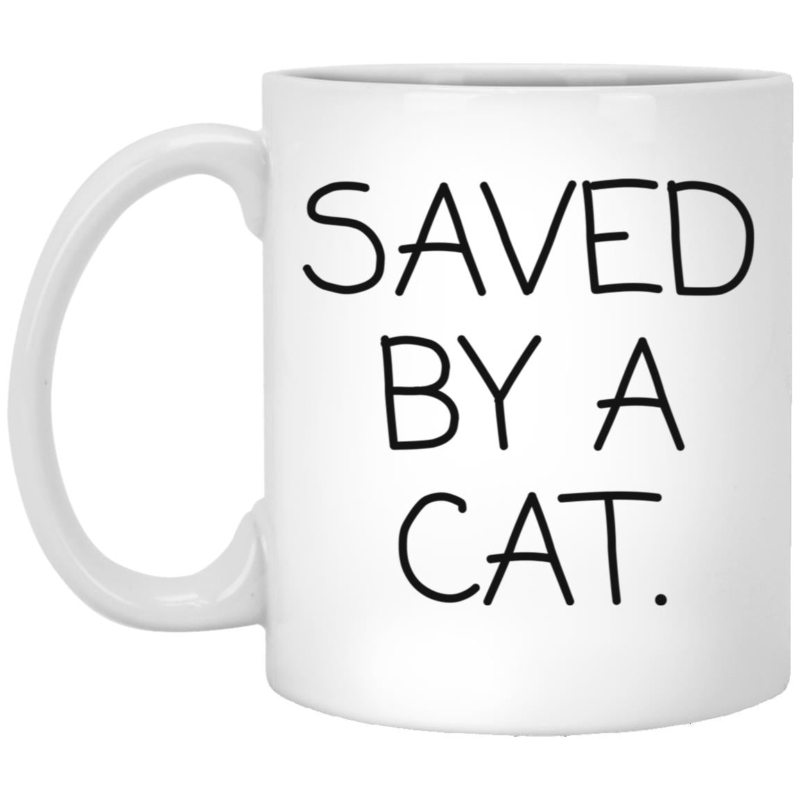 Saved By A Cat coffee mug