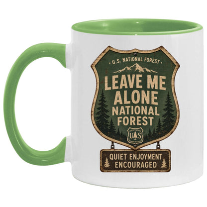 Leave Me Alone National Forest coffee mug
