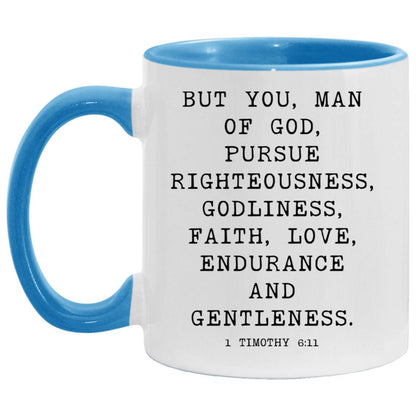 Man of God Bible Verse coffee mug