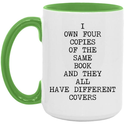 Four Copies Different Covers coffee mug