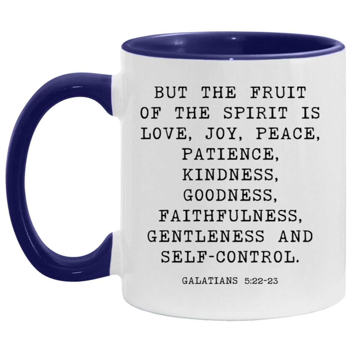 Fruit of the Spirit Bible Verse coffee mug