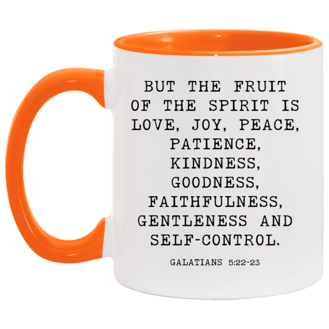 Fruit of the Spirit Bible Verse coffee mug