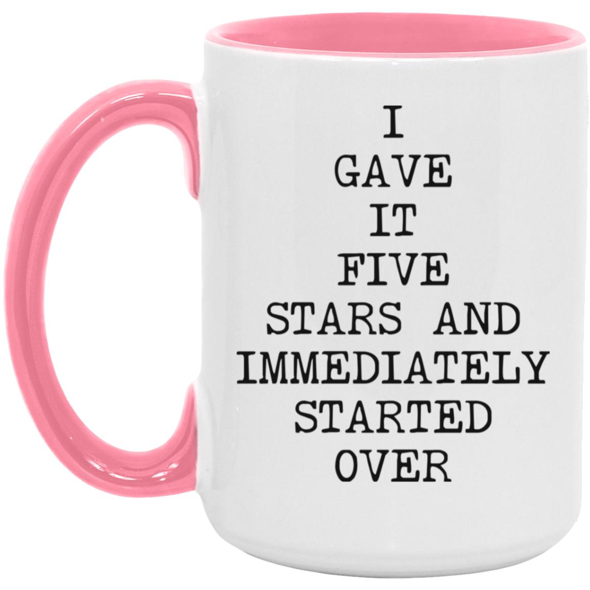Five Stars Started Over coffee mug