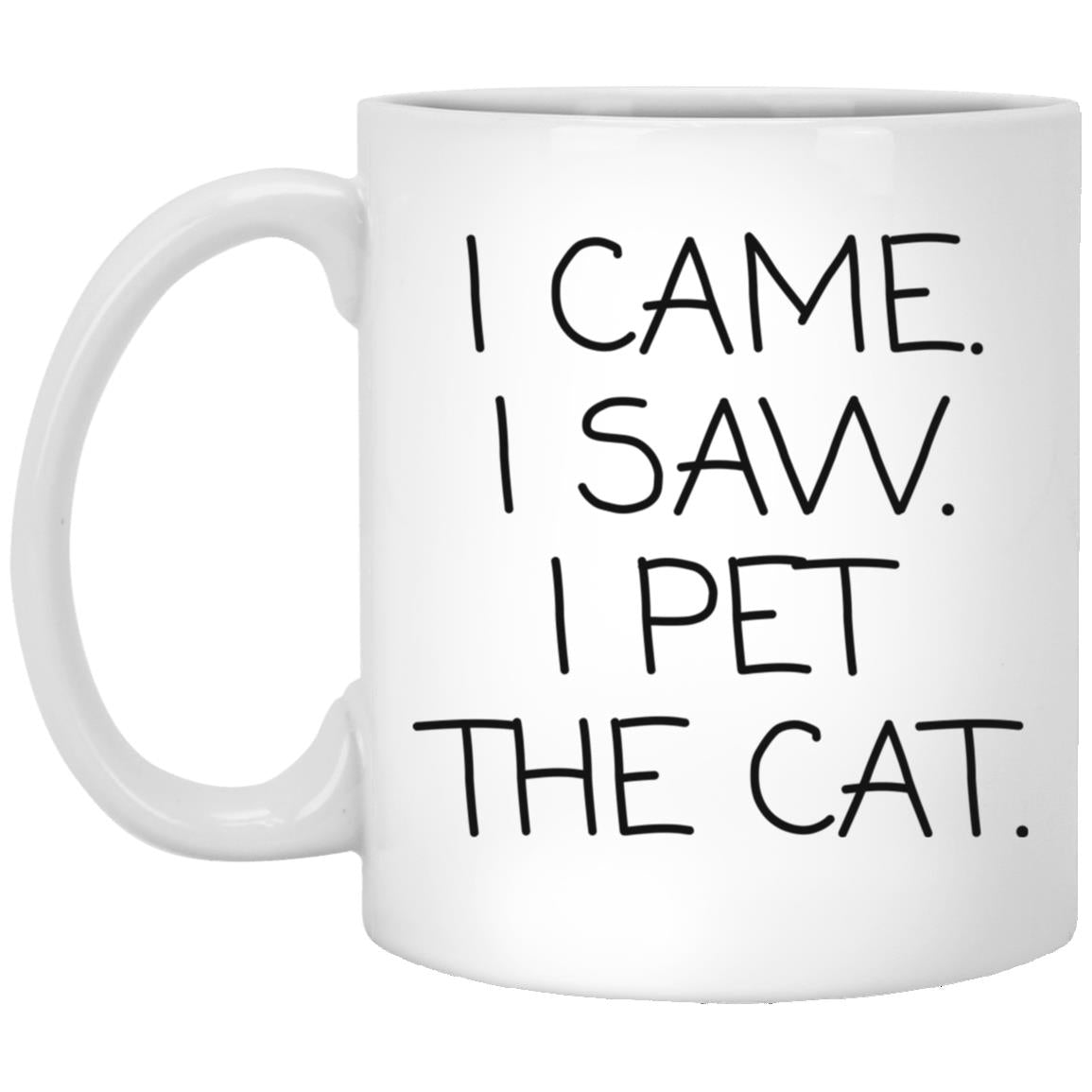 I Pet The Cat coffee mug