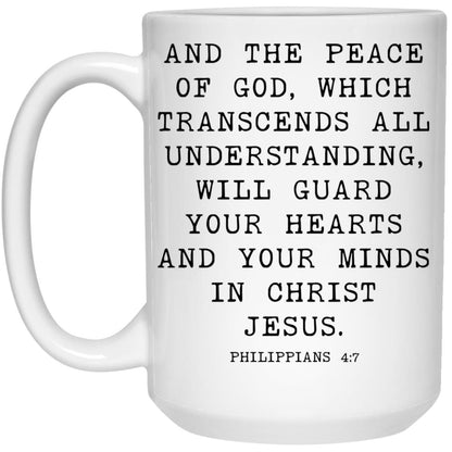 Peace of God Bible Verse coffee mug