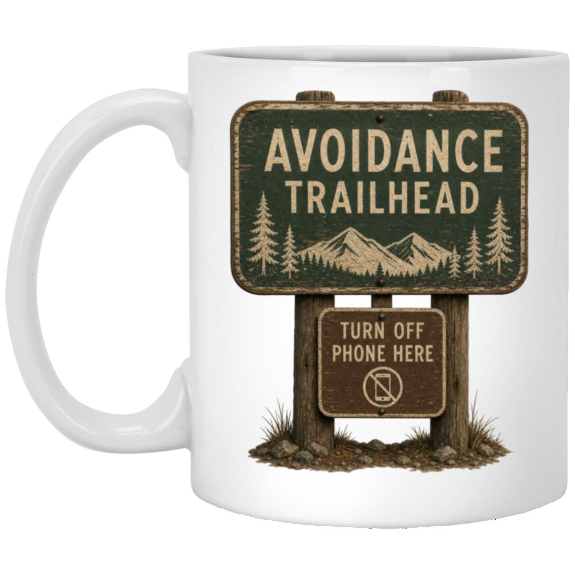 Avoidance Trailhead coffee mug