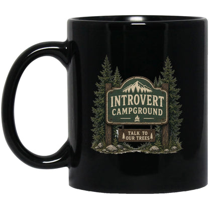Introvert Campground coffee mug