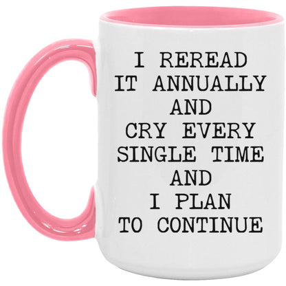Reread It Annually coffee mug