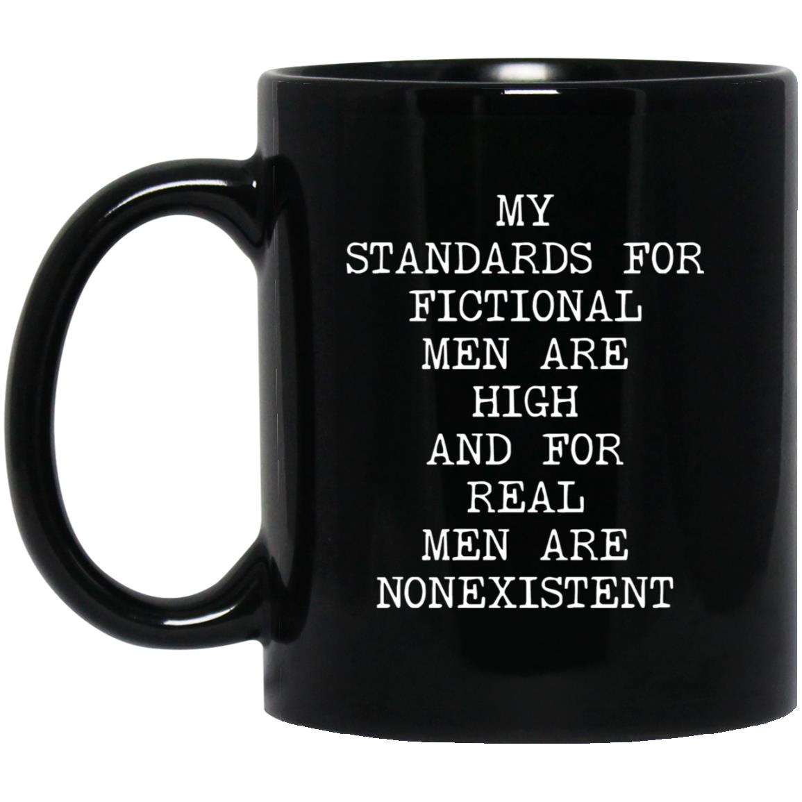 Standards for Fictional Men coffee mug