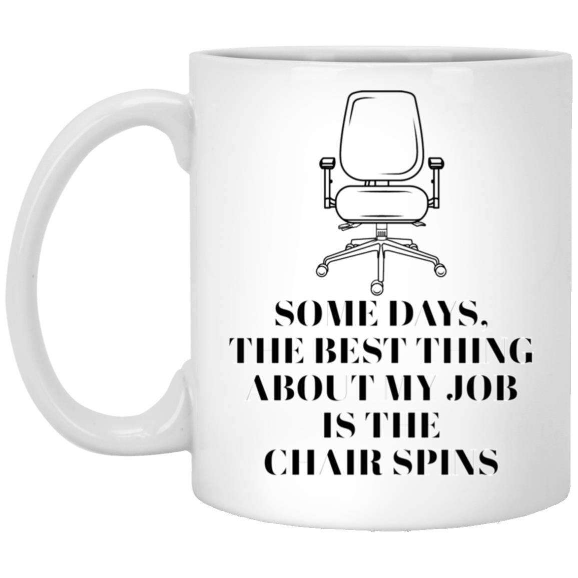 Funny spinning chair office coffee mug