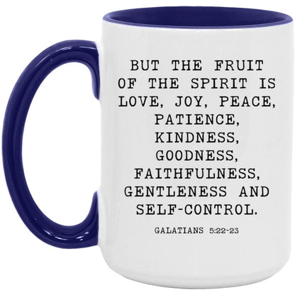 Fruit of the Spirit Bible Verse coffee mug