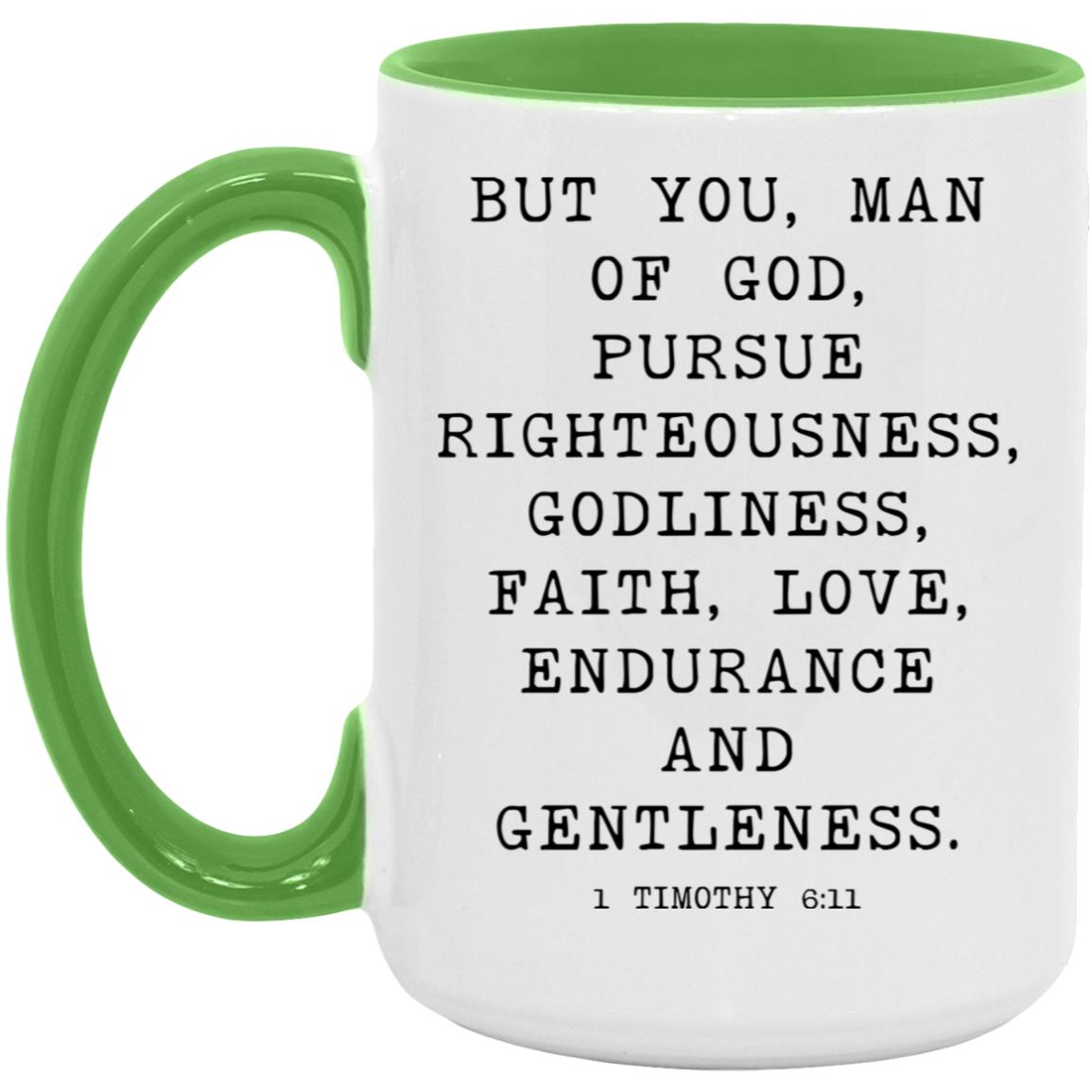 Man of God Bible Verse coffee mug