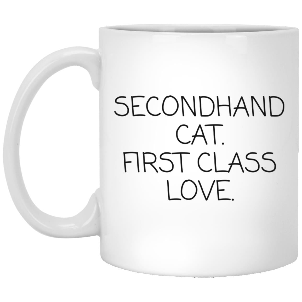 Secondhand Cat First Class coffee mug