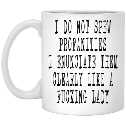 Funny sassy lady adult humor coffee mug