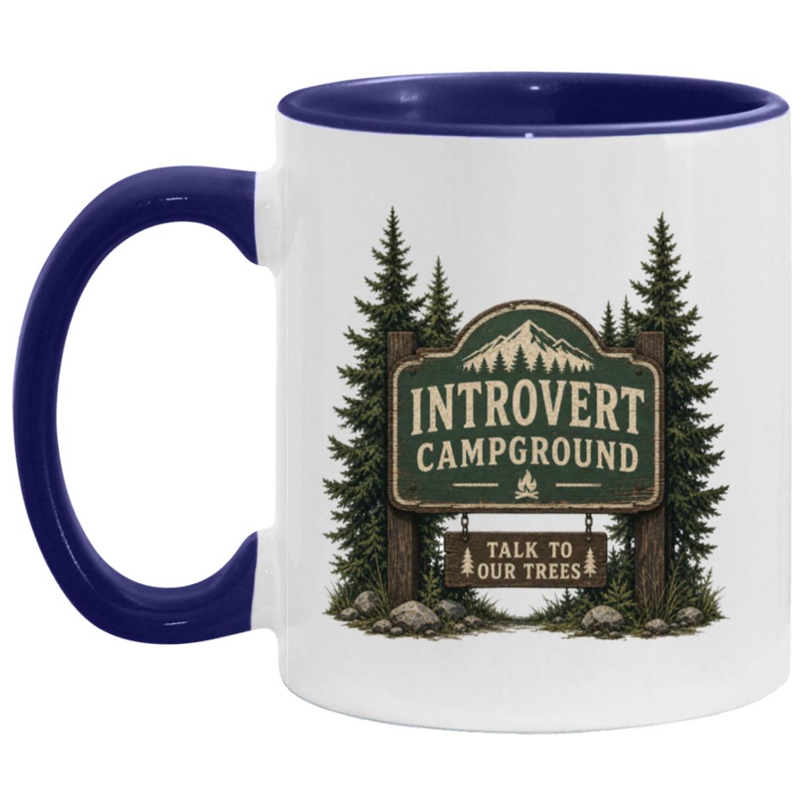 Introvert Campground coffee mug