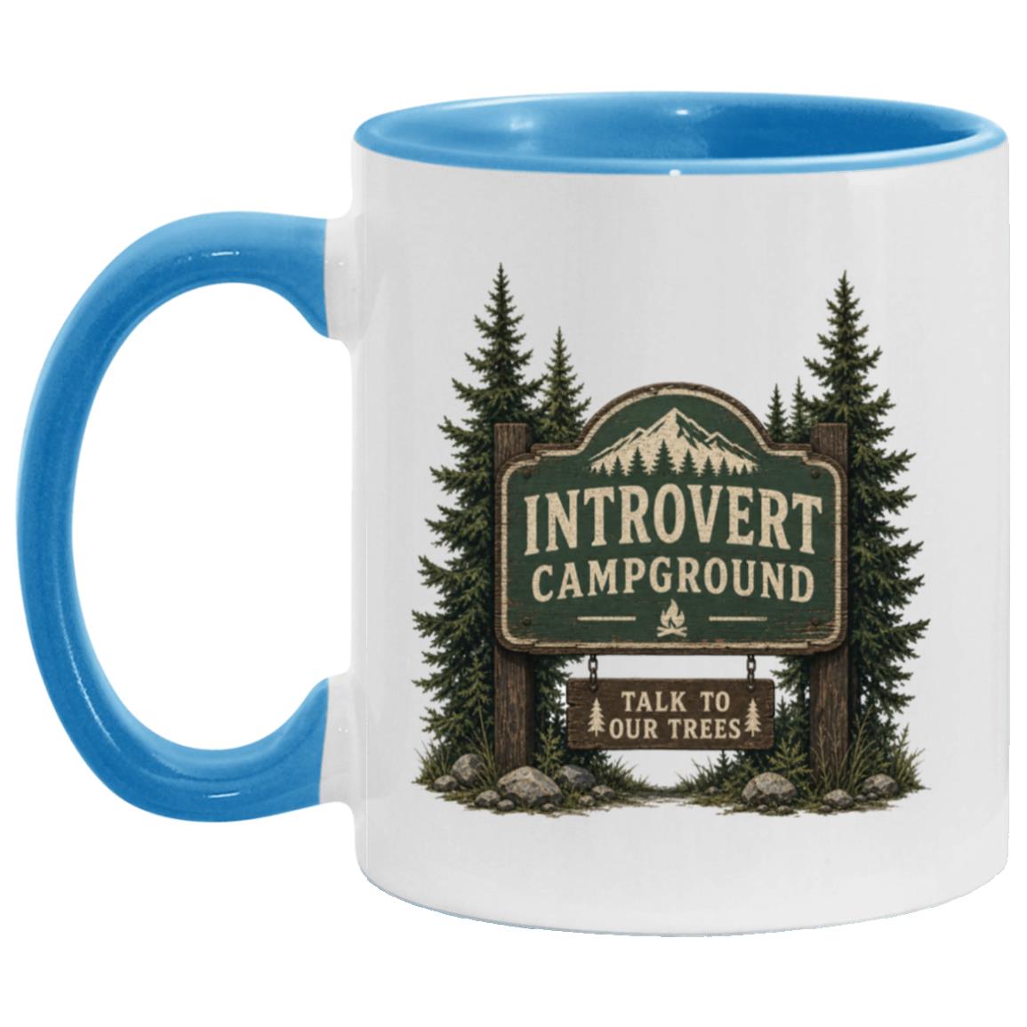 Introvert Campground coffee mug