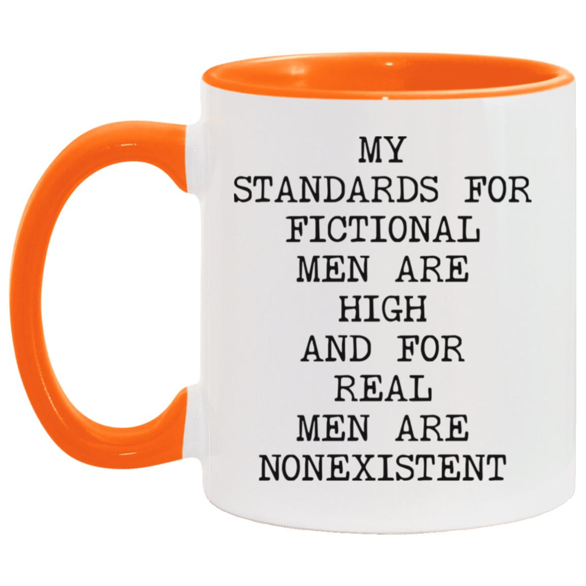 Standards for Fictional Men coffee mug