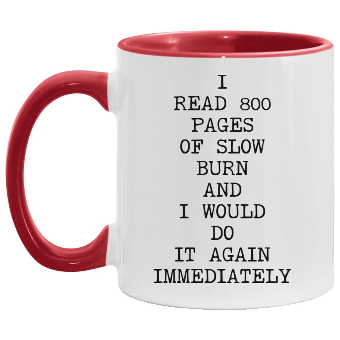 800 Pages of Slow Burn coffee mug