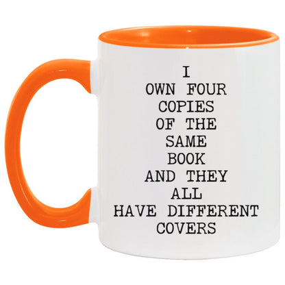 Four Copies Different Covers coffee mug