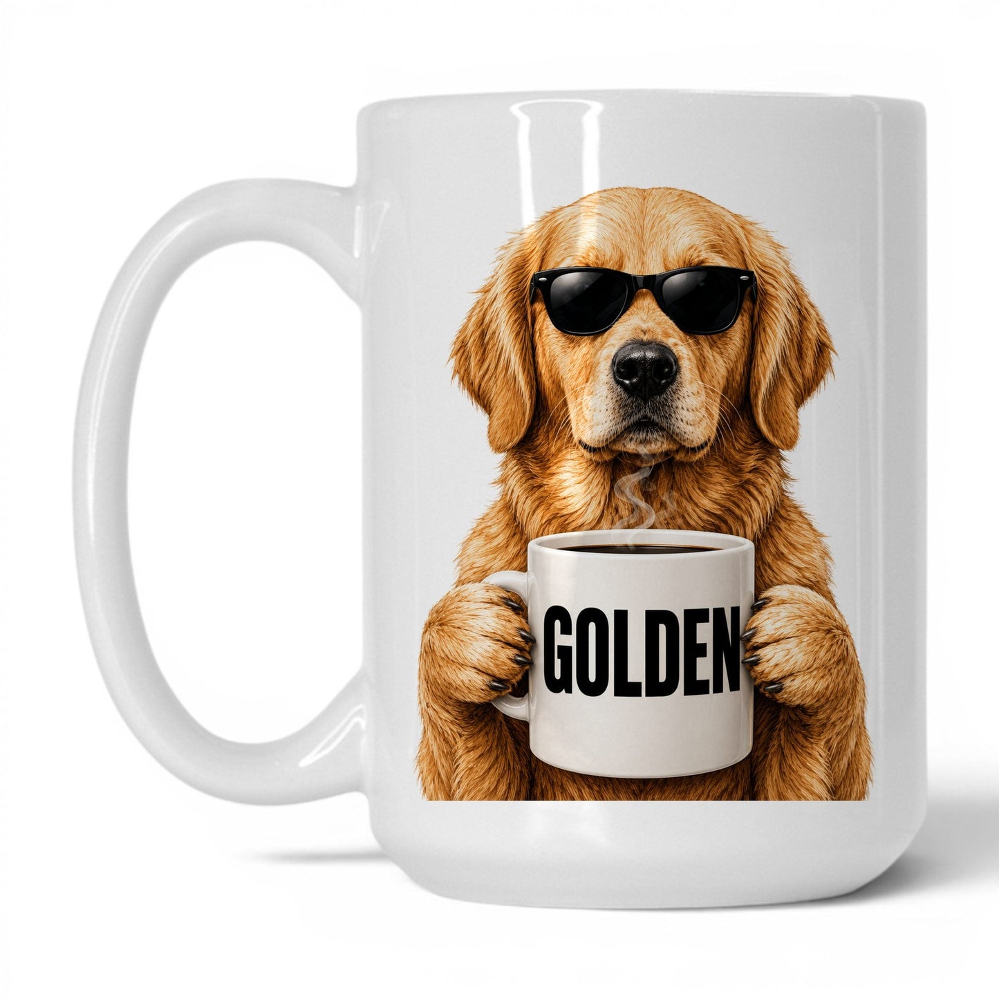 Golden Retriever Golden coffee mug — 15oz White