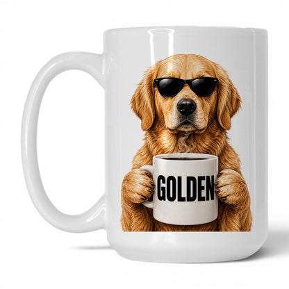 Golden Retriever Golden coffee mug — 15oz White