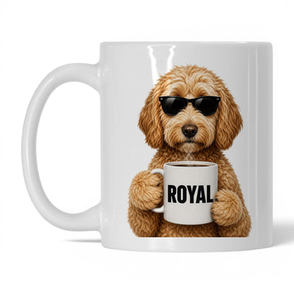 Goldendoodle Royal coffee mug — 11oz White