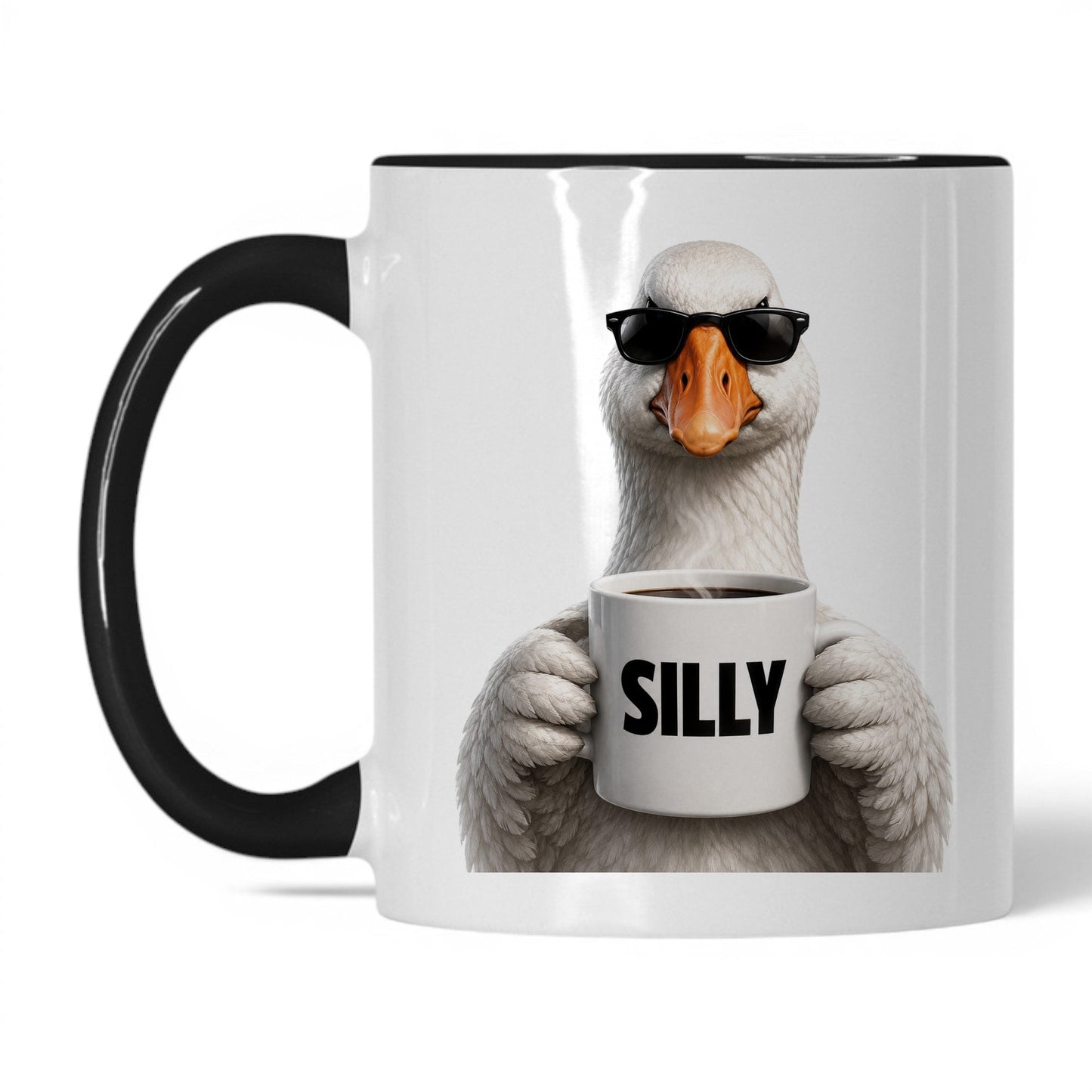 Silly Goose coffee mug 11oz black