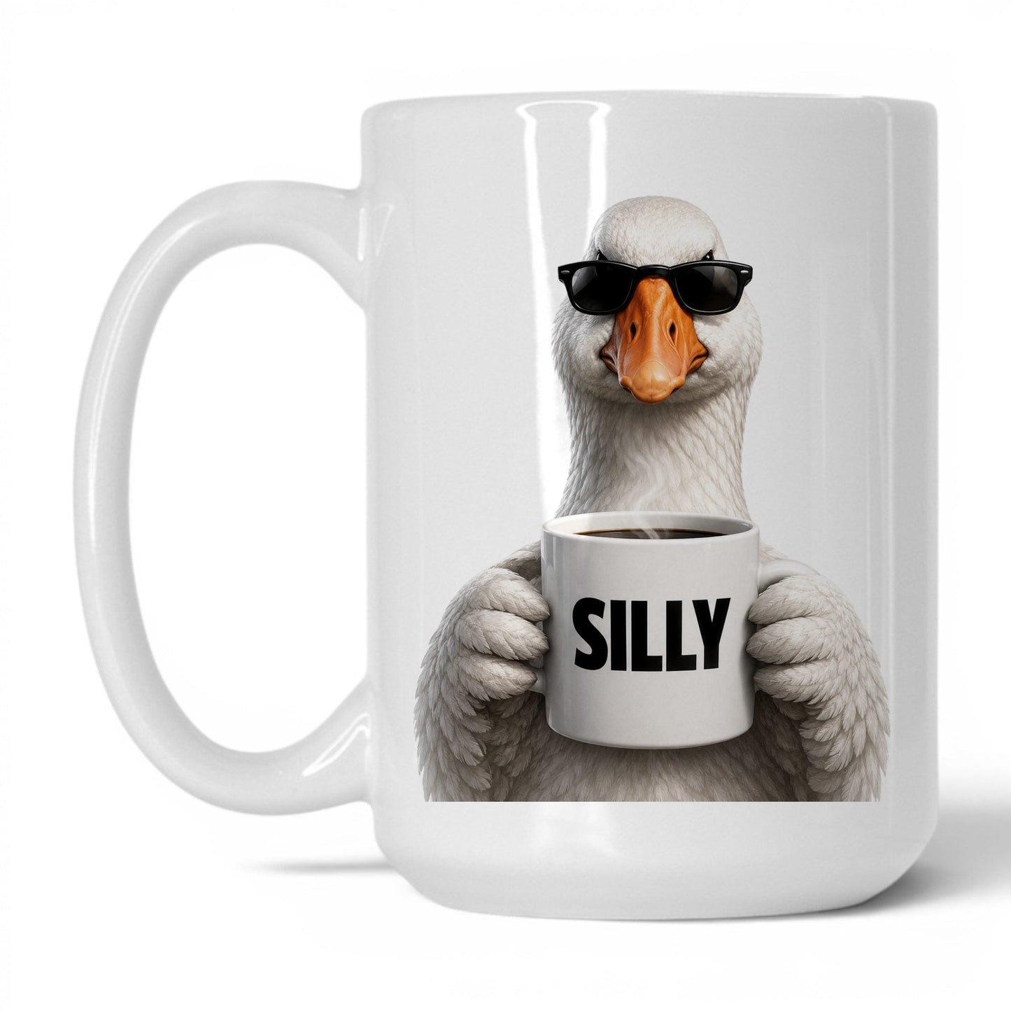 Silly Goose coffee mug 15oz white