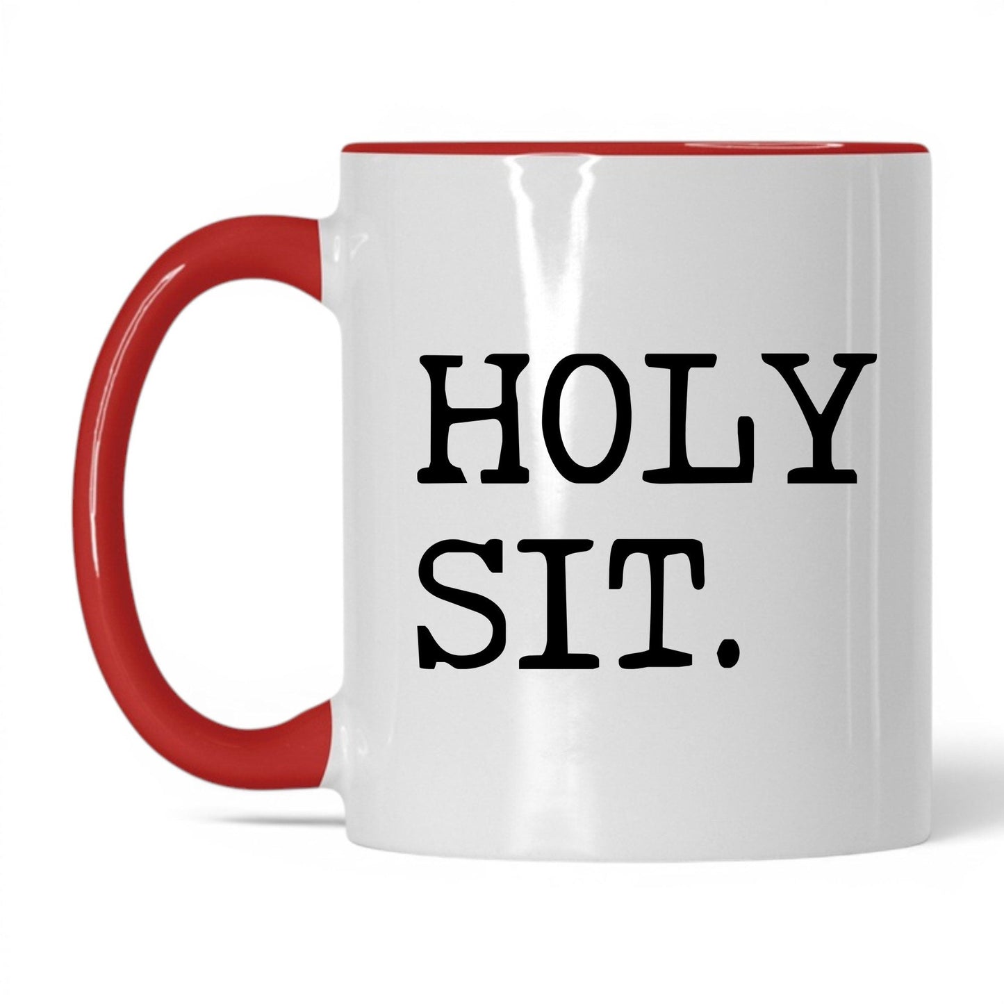 Holy Sit 11oz white and red coffee mug