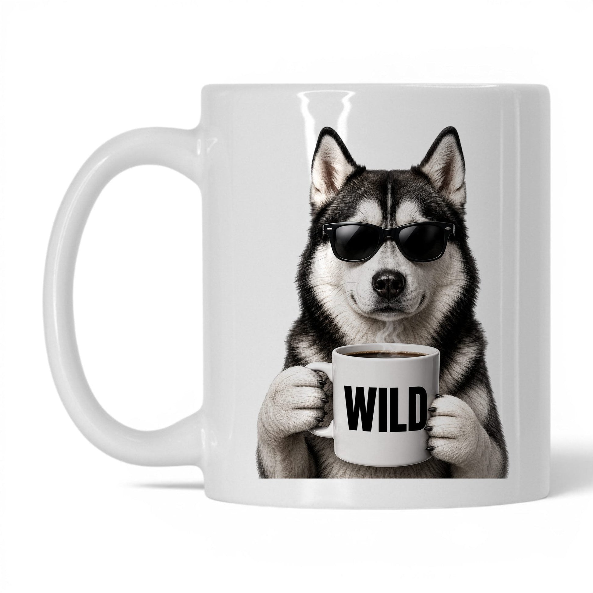 Husky Wild coffee mug — 11oz White