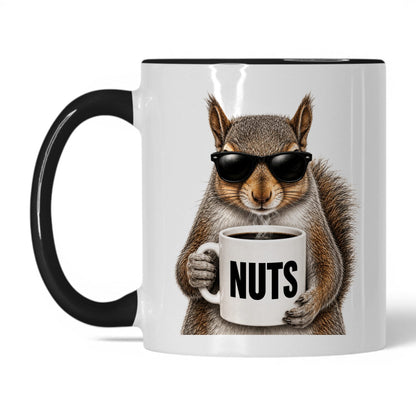 Squirrel Nuts coffee mug — 11oz White Black