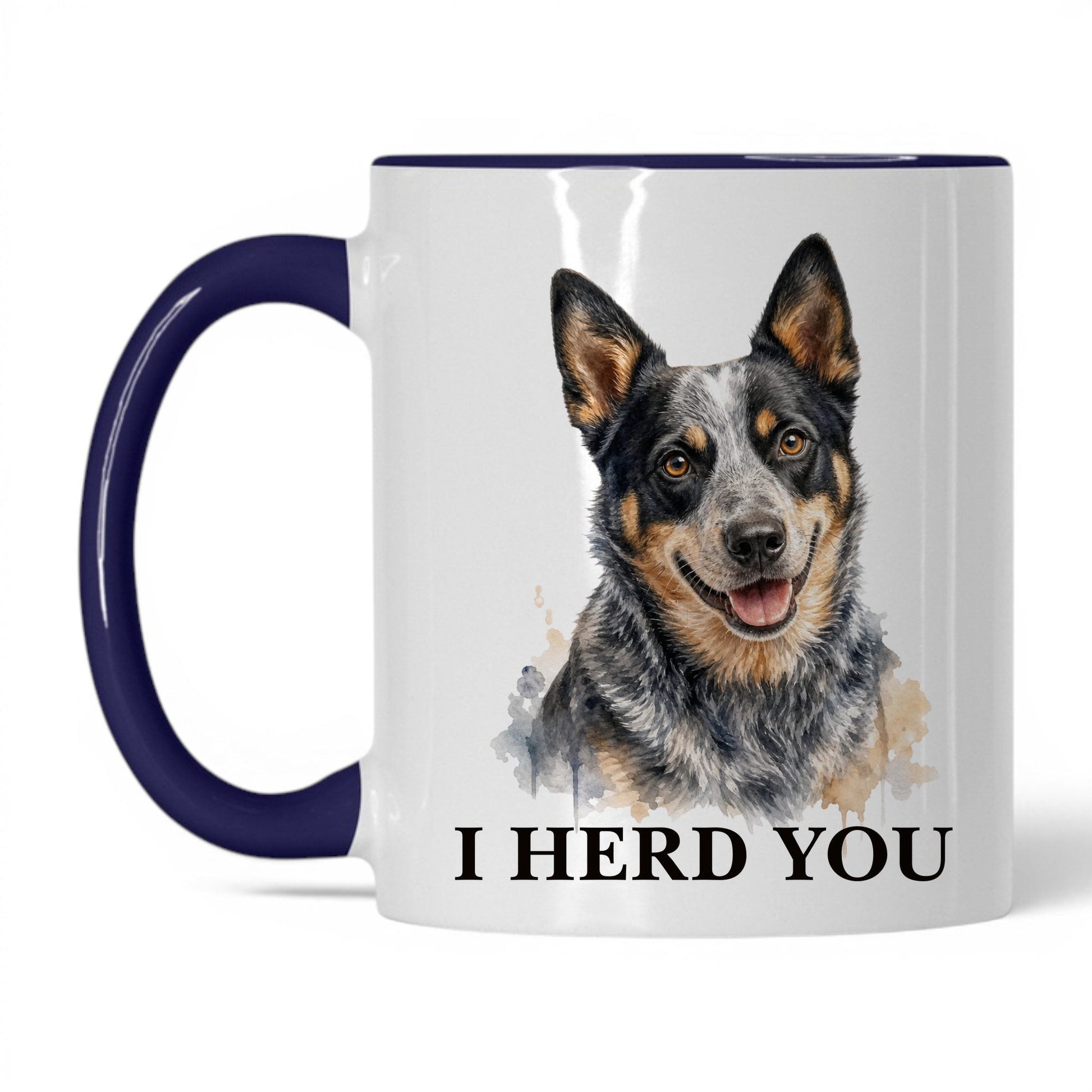 I Herd You — 11oz White Midnight Blue coffee mug
