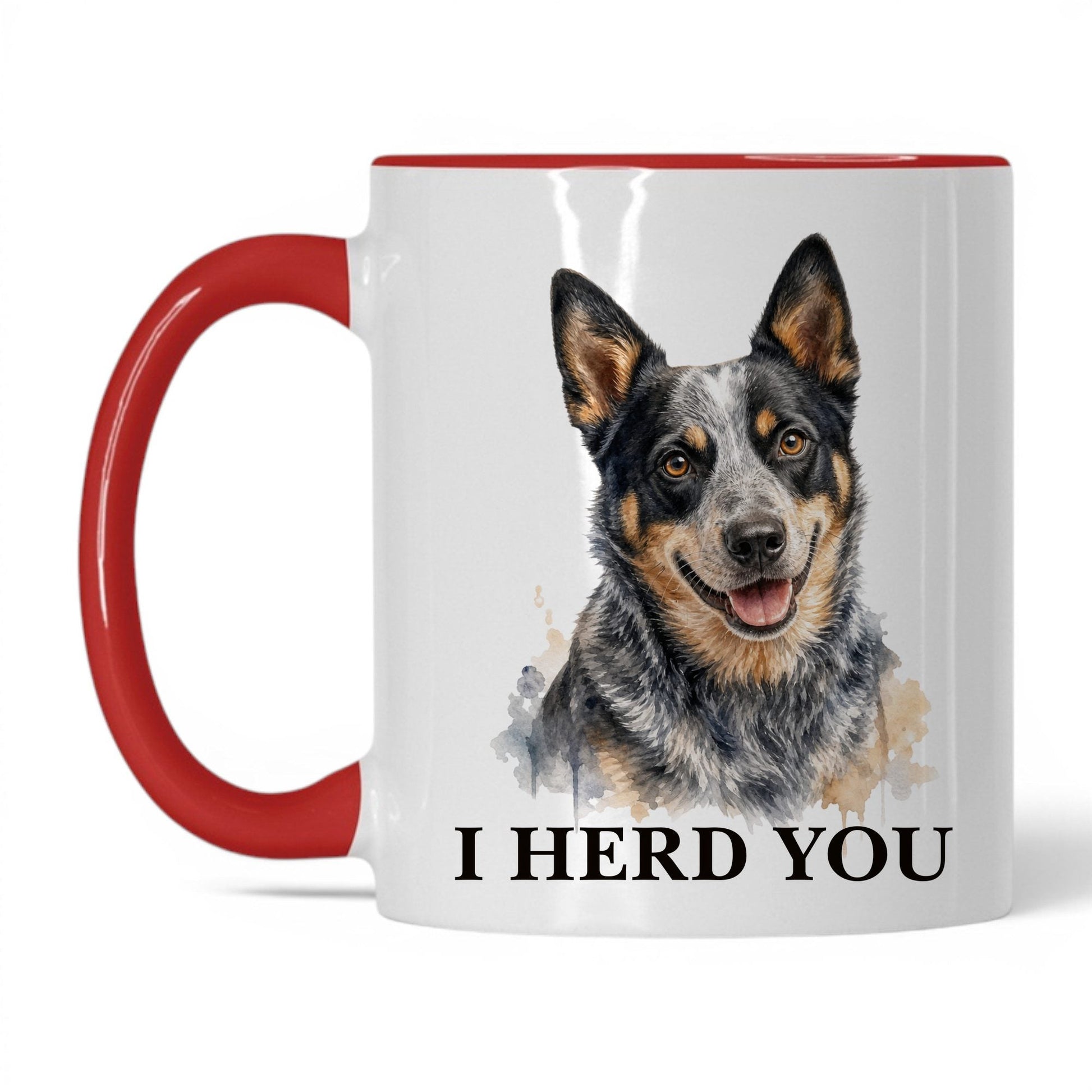 I Herd You — 11oz White Red coffee mug