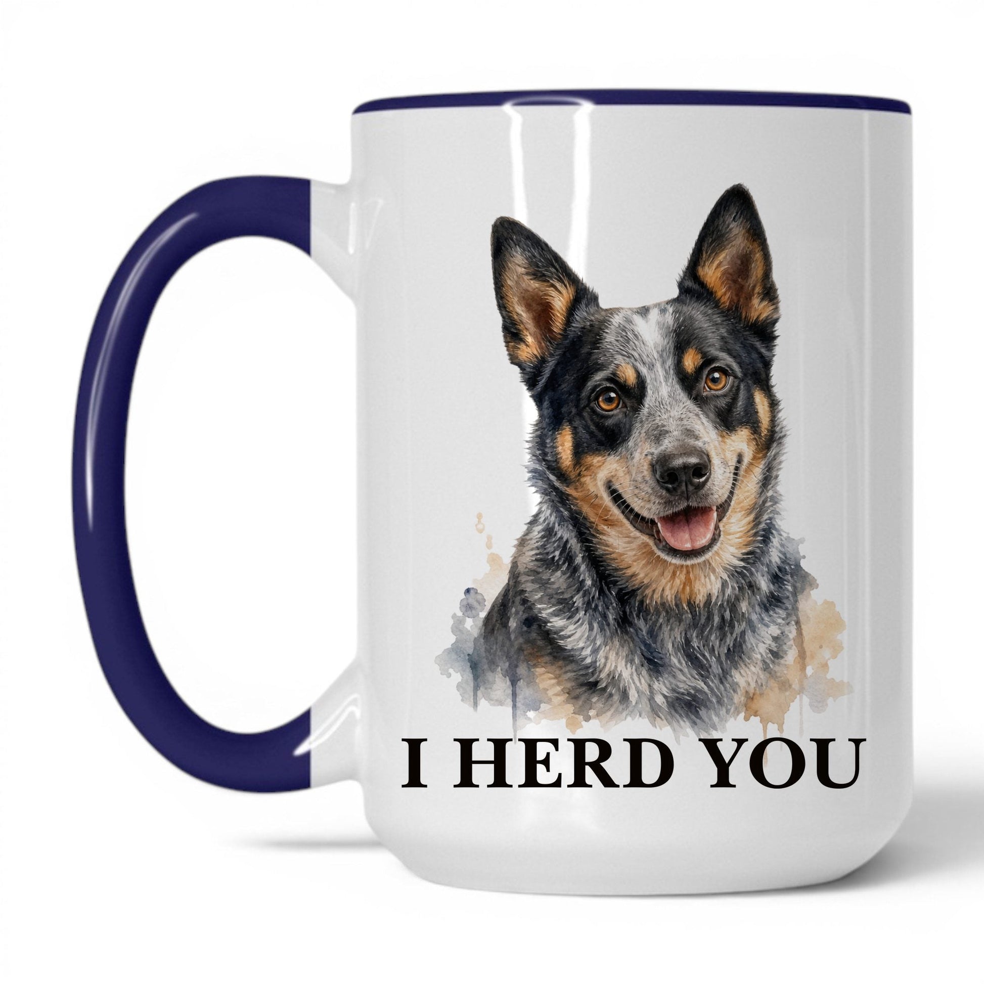 I Herd You — 15oz White Midnight Blue coffee mug